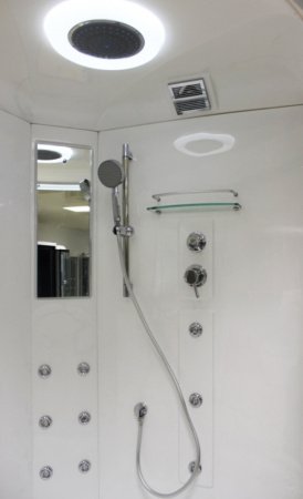 Душевая кабина Timo Lux Т-7735 135x135x220 профиль хром глянцевый, стекло прозрачное