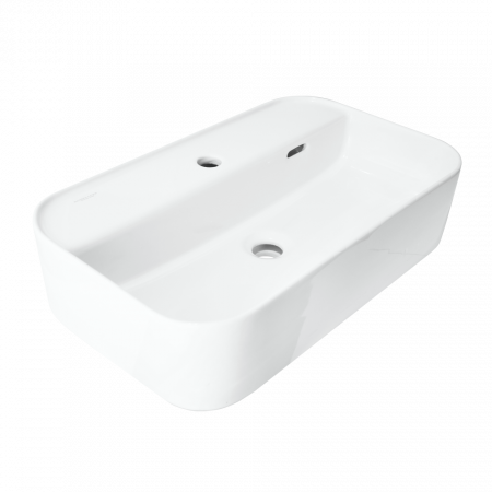 Раковина накладная 60см Sanita Luxe Infinity INF60SLWB01SH белый