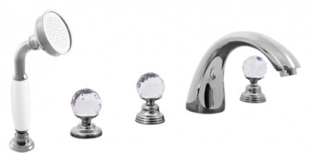 Смеситель на борт ванны Rav Slezak Brilliance169.5P хром