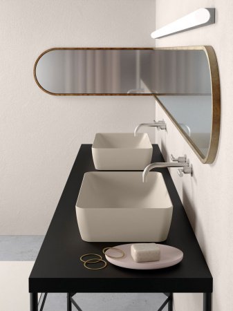 Раковина накладная 60см GSI Sand 903611 белая