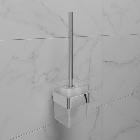 Ёршик для унитаза Lemark SMOOTH LINE 9761019 с держателем, хром