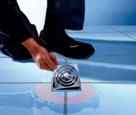 Сифон для душевого трапа Tece Drainpoint S DN50 3601400 низкий горизонтальный без декоративной решетки