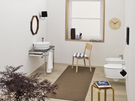 Биде подвесное ArtCeram Atelier AZB001 05 00/ATB001 05 00 белое матовое