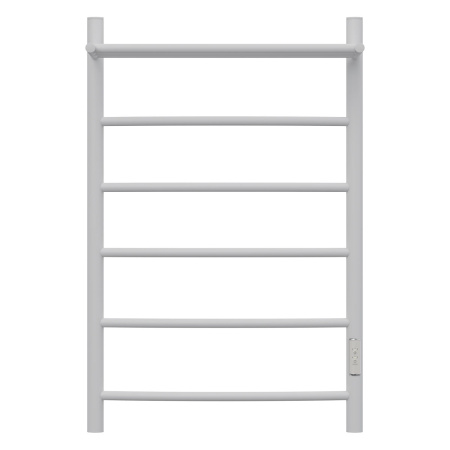 Полотенцесушитель электрический Point Афина PN04858PW П5 500x800 с полкой, диммер справа, белый