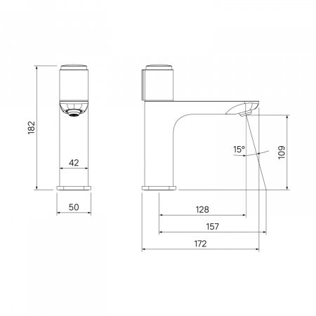 Смеситель для раковины IDDIS Slide SLISBBTi01 хром глянцевый