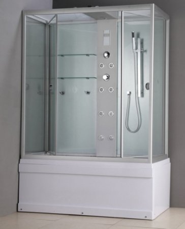 Душевая кабина Timo Lux TL-1505 148x82x220 профиль хром глянцевый, стекло прозрачное