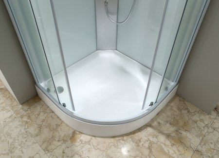 Душевая кабина Black&White G5701 90x90x225 профиль белый, стекло прозрачное