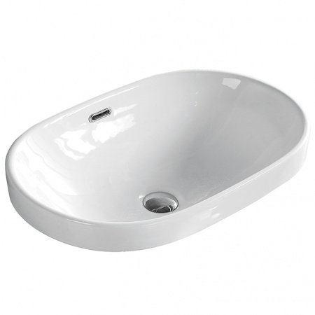 Раковина встраиваемая сверху 61см SantiLine SL-2106 Белая