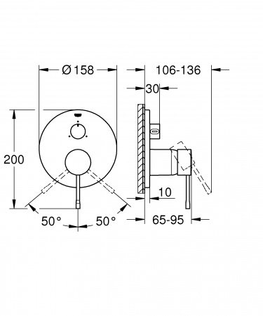Смеситель для душа Grohe Essence 24092001 хром