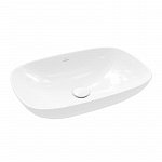 Раковина накладная 56см Villeroy & Boch Loop & Friends 4A4900R1 белый, с покрытием CeramicPlus