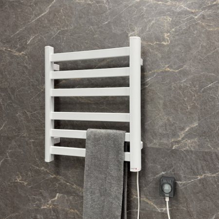 Полотенцесушитель электрический Fixsen BASIC 600х500 FX-7400W, белый