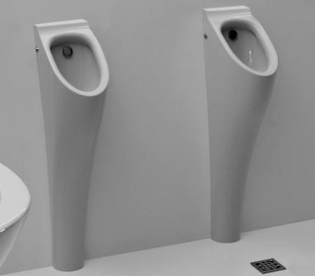 Писсуар напольный Kerasan Aquatech 373001 белый, скрытый подвод воды