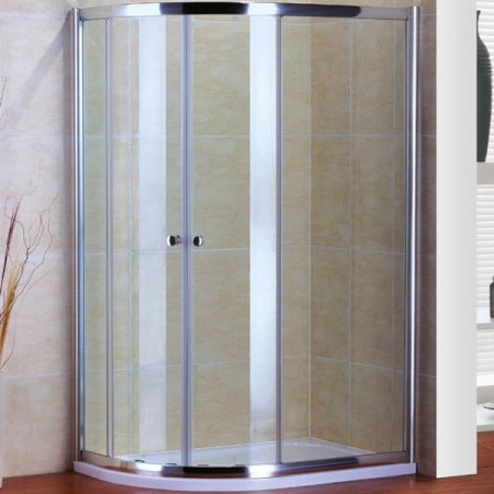 Душевой уголок Cezares Pratico RH-2 100x80 профиль Хром стекло прозрачное