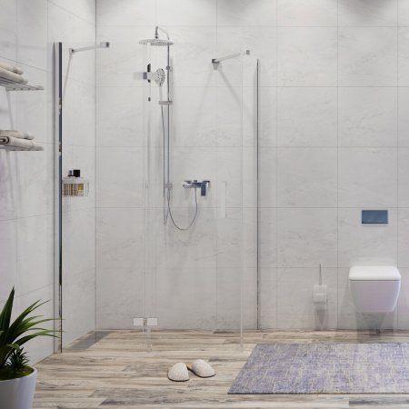 Душевой угол WasserKraft Aller 10H07LW 120x90x200, профиль хром, стекло прозрачное