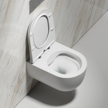 Унитаз подвесной безободковый Ceramica Nova Modena Rimless CN6063 белый