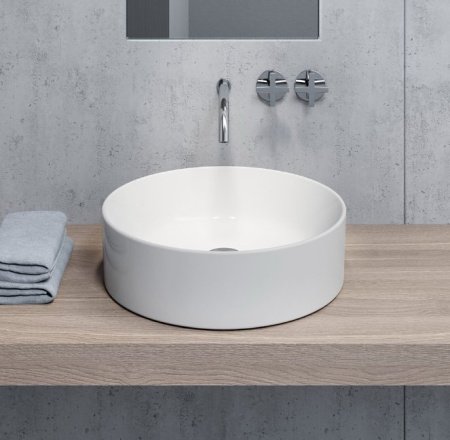 Раковина накладная 45см GSI Kube X 942711 белая