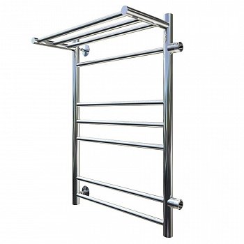 Полотенцесушитель водяной Тругор Аспект серия 3 73,6х50 хром, с полкой, подключение правое