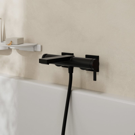 Смеситель для ванны Hansgrohe Tecturis E 73420670 черный матовый