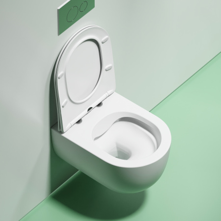 Унитаз подвесной безободковый Ceramica Nova Modena Rimless CN6063MW белый матовый