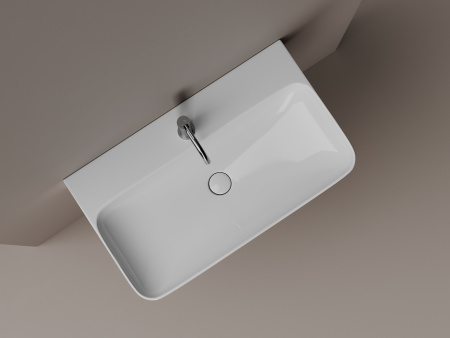 Раковина подвесная 81см Ceramica Nova Aura CN2006 белый