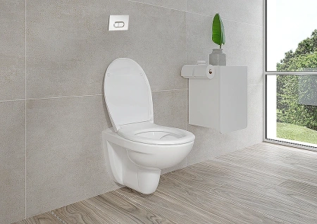 Комплект унитаза с инсталляцией Vitra Normus 9773B003-7202 с сиденьем микролифт и кнопкой смыва хром