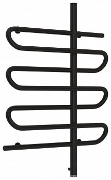 Полотенцесушитель электрический Сунержа Эпатаж 80х60 черный матовый, подключение правое