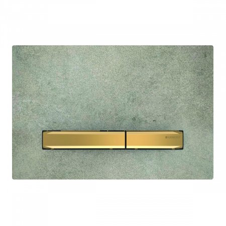 Кнопка смыва Geberit Sigma 50 115.672.JV.2 латунь/бетон