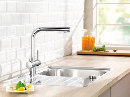 Смеситель для кухни Blanco Fontas II 525138 нержавеющая сталь