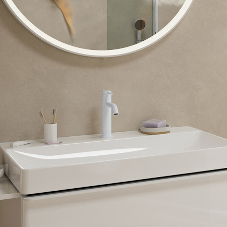 Смеситель для раковины Hansgrohe Tecturis S 73311700 белый матовый