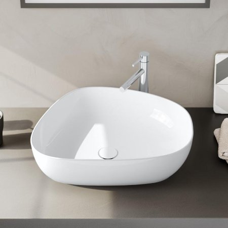 Раковина накладная 56см Vitra Outline 5991B403-0016 белый