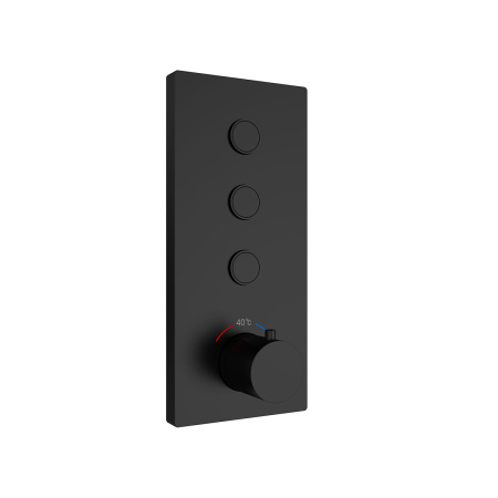 Душевой комплект Vincea VSFW-433T1MB встраиваемый, термостатический, 3 режима, черный