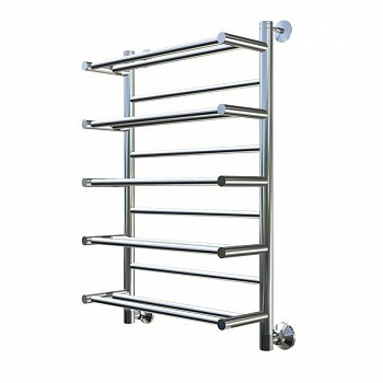 Полотенцесушитель водяной Тругор Вертикаль серия 1 80х50 хром, с полкой