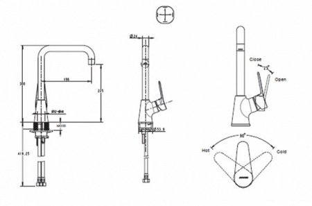 Смеситель для кухни Bravat Eco-D F393158C хром