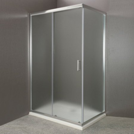 Душевой уголок BelBagno Uno AH-1 110x80 профиль Хром стекло прозрачное