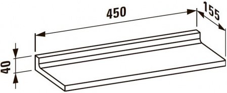 Полка Laufen Kartell 3.8533.0 прозрачная