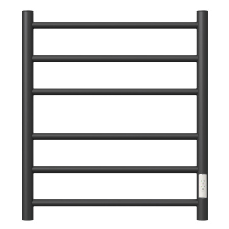 Полотенцесушитель электрический Point PN10856B П6 500x600 диммер справа, черный матовый