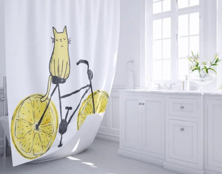 Штора для ванной Fixsen Cat, FX-2515