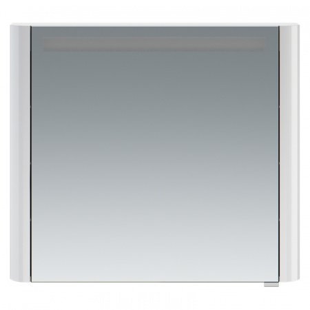 Зеркальный шкаф AM PM Sensation 80 петли слева белый глянцевый