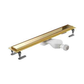 Душевой лоток EXCELLENT Stilio Gold 60 см. решетка декоративная (золото)