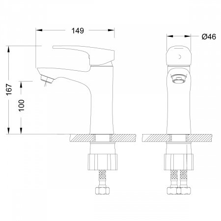 Смеситель для раковины Lemark Linara LM0406C хром