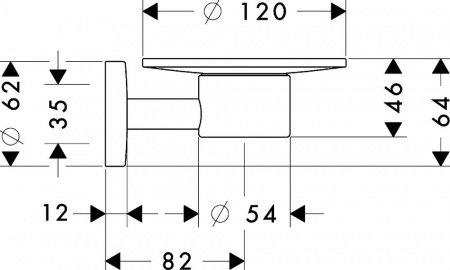 Мыльница Hansgrohe Logis 40515000 Хром