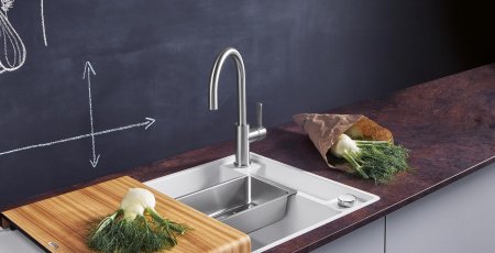 Смеситель для кухни Blanco Candor 523120 нержавеющая сталь