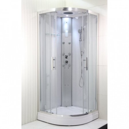 Душевая кабина Orans 86150S0 90x90x220 профиль белый, стекло прозрачное