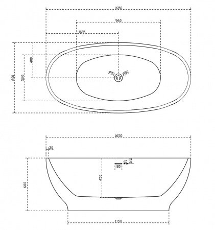 Акриловая ванна ABBER AB9207