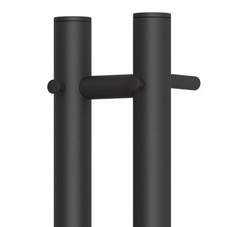 Полотенцесушитель электрический Point Деметра PN12812B П3 80x1200, диммер справа, черный