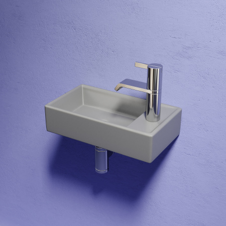 Раковина подвесная 40см Ceramica Nova Element CN6051LMH серый матовый