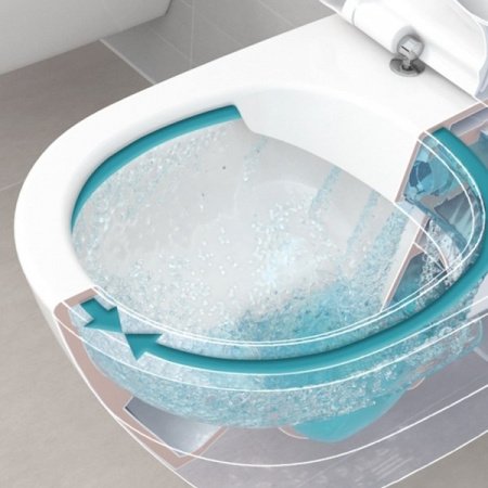 Унитаз подвесной безободковый Villeroy&Boch O'Novo 5688HR01 с сиденьем микролифт