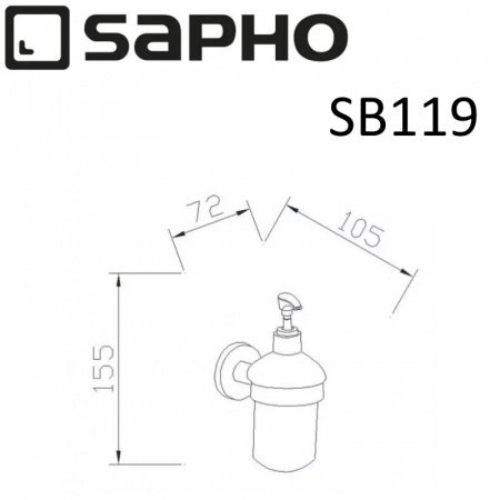 Дозатор Sapho SAMBA SB119 хром