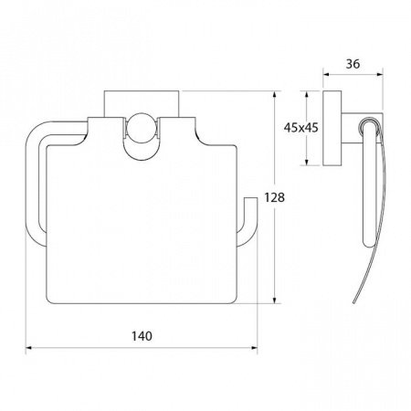 Держатель туалетной бумаги IDDIS Edifice EDISBC0i43 хром