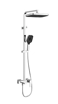 Душевая стойка со смесителем Vincea Cube VSFS-4C12CH хром